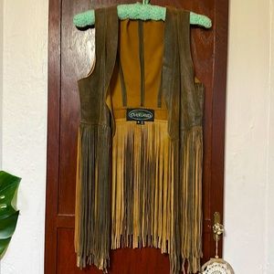 Fringe 💯 leather vest